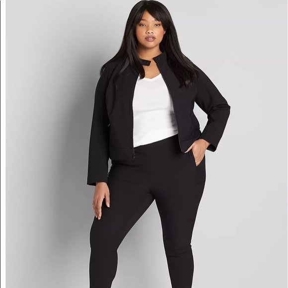 Lane Bryant • NWT On-The-Go Black Biker Jacket - Picture 1 of 4